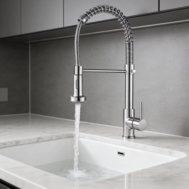 TLXT Spring Pull-Out Kitchen Faucet
