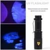 XPE Q5 395 UV Purple Flashlight Ultraviolet Light Torch Detector Perfect for Testing Dog Urine Pet Stains and Bed Bug