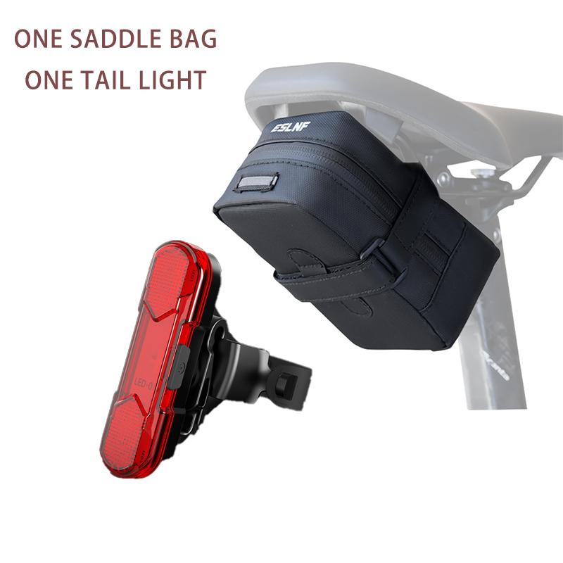ESLNF Bicycle Bag Saddle Bag Waterproof Large Capacity Tail Rear Cycling Rear Seat Mtb Road Bicycle Storage Bag Bike Accessories