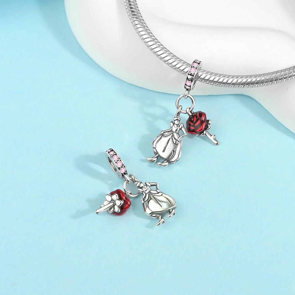 Lovely Copper Animal Teacup Dog Paw Print Cat Flower Fairy Pendant Fit Diy Bracelet Necklace Boutique Birthday Gift