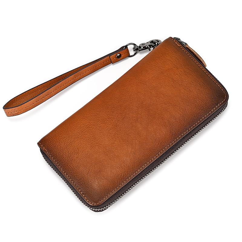 Herren Geldbörse Luxus Hohe Qualität 2026 Echtes Leder Clutch Tasche Für Weiblich Männlich Lange Geldbörse Mode Münzbeutel Halter Von Frau