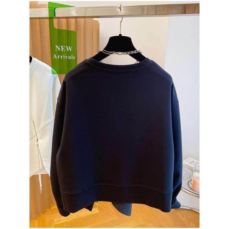 Women S Plus Size Loose Fit Irregular Design Sweatshirt