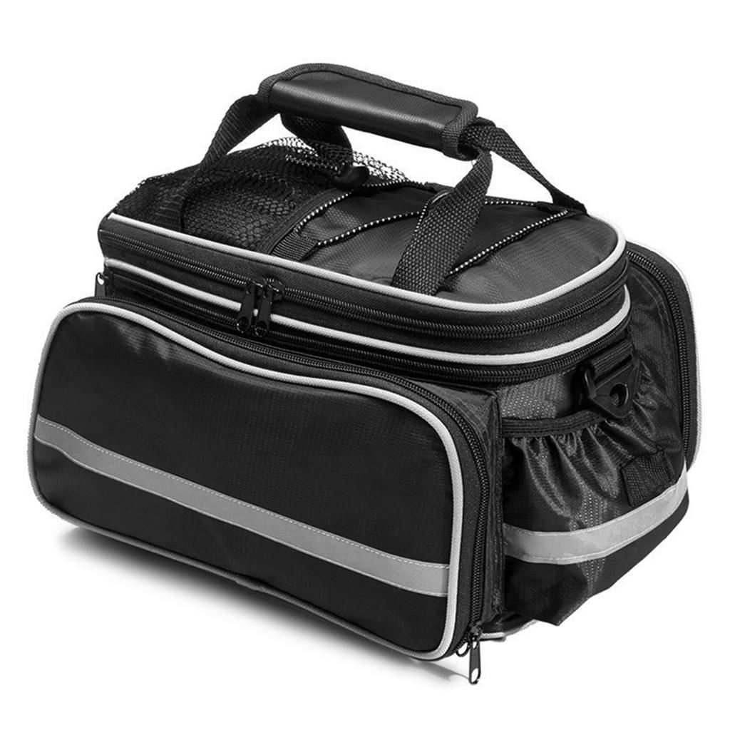 Lixada Waterproof Bicycle Rear Seat Bag Cycle Bike Trunk Bag Bike Pannier Bag Shoulder Bag with Rain Cover