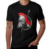 Spartan Helmet TShirt Casual Loose Short Sleeve Tee for Men
