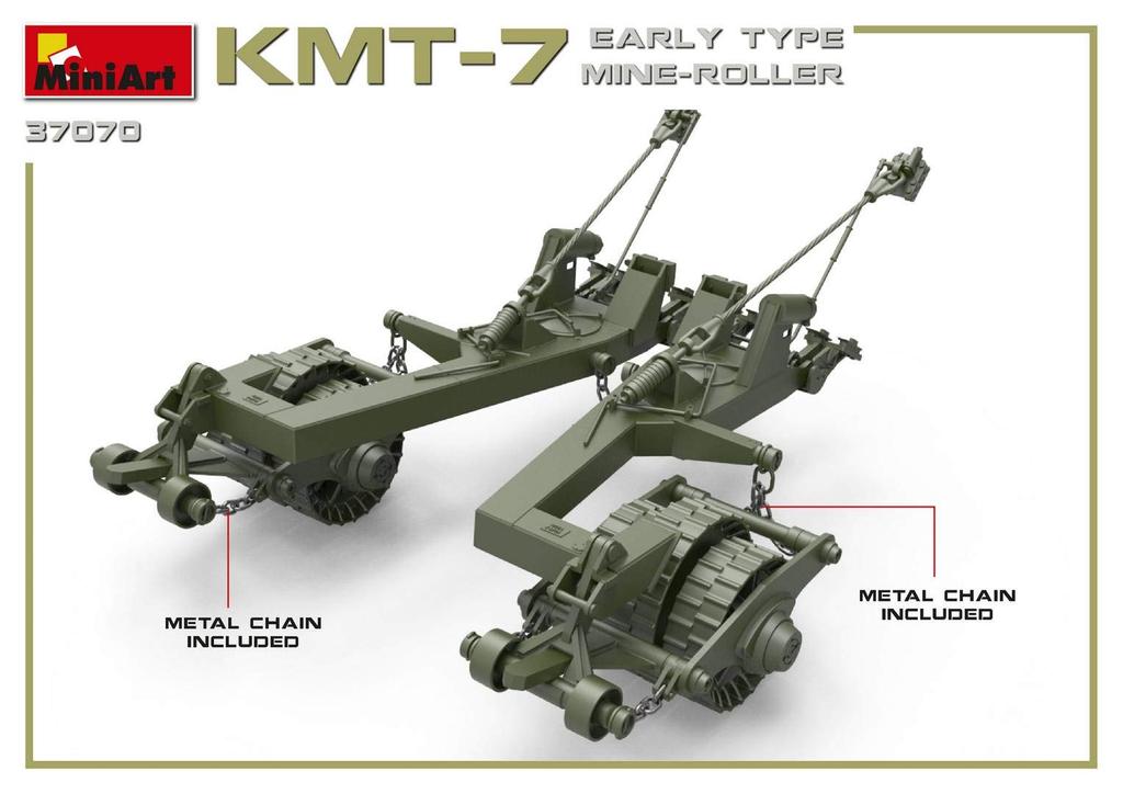 MiniArt Scale Early Model Mine Roller Plastic Model Kit MA37070 1/35 KMT-7