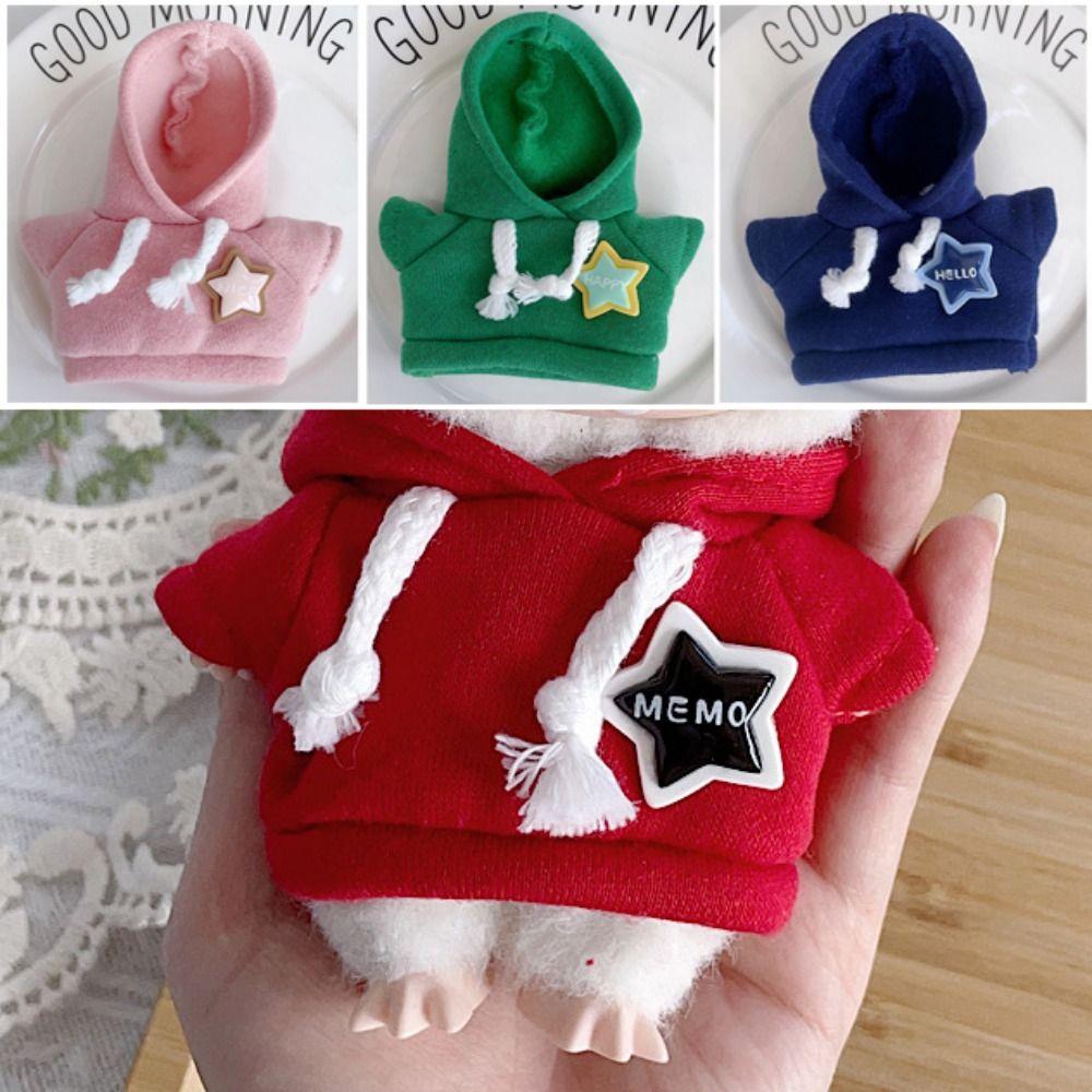 10 Colors Doll Clothes Outfit Sweaters Mini Idol Doll Star Hoodies for 17cm Stuffed Dolls