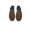 Woven summer new sandals women's flat-bottomed bag head half slippers hollowed out niche fisherman round head fishing net