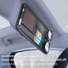 Car sun visor card bag glasses with zipper storage bag multifunctional storage bag leather storage bag for car transport
