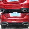 2 pcs stainless steel exhaust pipe trim cover for Mercedes Benz A B C E GLC GLE Class W176 W246 W205 W213 AMG car style