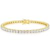 KRKC Tennis Bracelet: Zirconia Bracelet, 2mm, 3mm, or 4mm, White Gold Plated, Hypoallergenic, with CZ Diamonds, Sparkling Accessory, Perfect for Birth