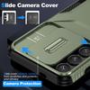 For Samsung Galaxy S25+/S24+ Phone Case with Slide Camera Cover PC+TPU Material