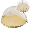 Woven Fruit Vegetable Basket with Anti-Mosquito Net Foldable Design