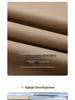 2025 Khaki High-Waisted Wide-Leg Pants for Women - Spring/Autumn Casual, Slimming, Versatile, Straight-Leg Design