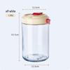 ZISIZ Double-Opening Glass Sealed Storage Jars