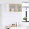 Wall Cabinet Sonoma Oak and White 80 x 31 x 40 cm