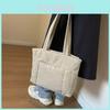 Space Cotton Nylon Bag With Zipper Pockets For Daily Commuting Women