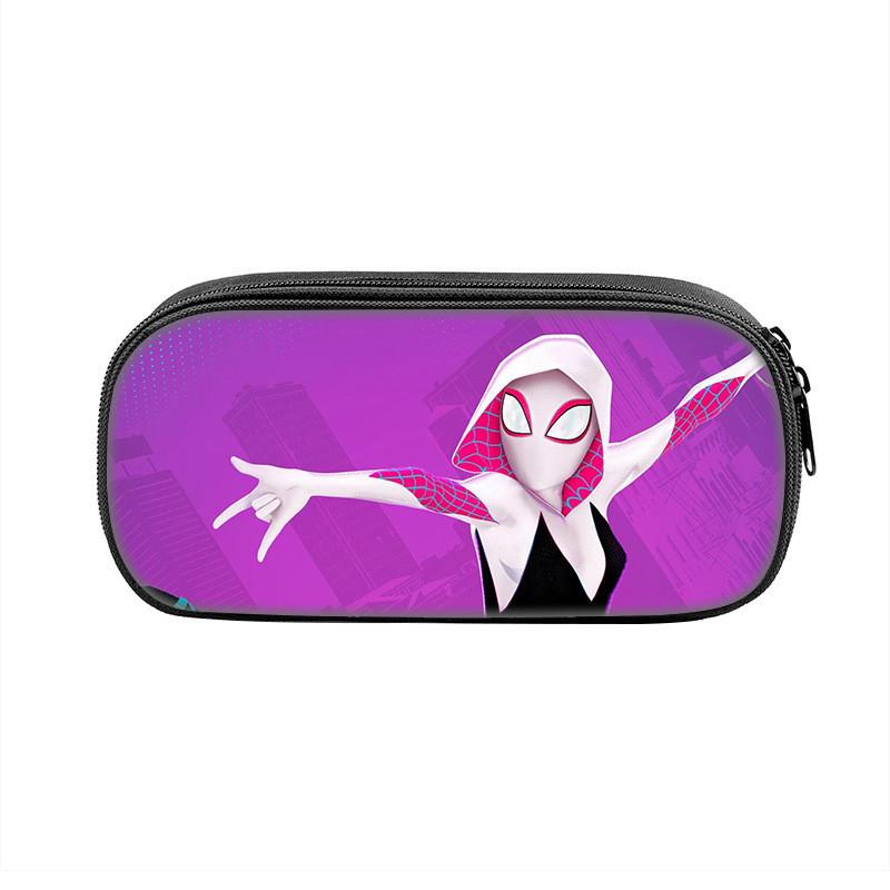 Spider Man Large Capacity Nylon Pencil Case For Students And Kids