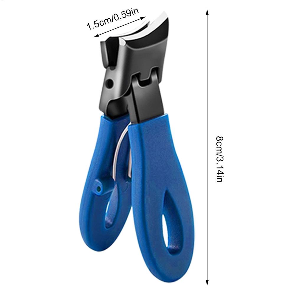 

Anti-Splash Slant Edge Nail Clipper Wide Jaw Professional Oblique Toe Nail Trimmers Ingrown Toenail Tools for Men Women Young синий
