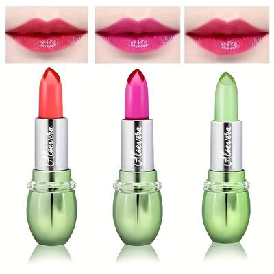 Moisturizing Aloe Vera Jelly Color Changing Lipstick Lasting Nutritious Lip Balm Gentle Magic Temperature Color Change Lip Gloss
