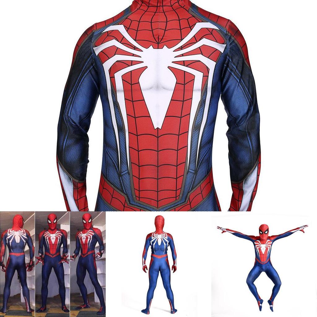 Ps4 Insomniac Spider-man Cosplay Costume 3d Print Adult Kids Spidey Zentai Suit With Exquisite Workmanship And Breathable Lycra Material