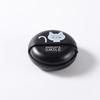 Animal Print Round Earphone Case - Durable ABS Cable Organizer with Rotary Storage, Protective Headphone Accessory