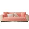 Winter Sofa Mat with Cat Feeling High Grade Anti Slip Thick Plush Sofa Cover Solid Light Luxury Seat Cushion Cover