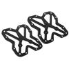 1 Pair  Aluminum Alloy Bike Bicyle Large Clipless Pedal Platform Adapters for SPDBlack