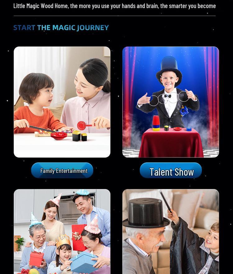 Magic Props Set: Educational Performance Kit for Boys and Girls - Perfect Festival or Birthday Gift