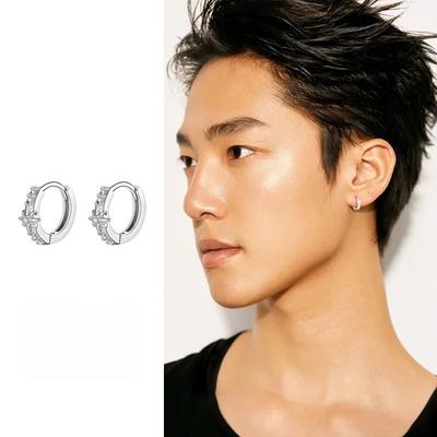 Octagram Earrings Light Luxury Niche Design Stud Earrings Ear Hole Earrings