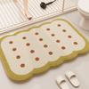 Soft Thickened Coral Velvet Bath Mat, Super Absorbent Non-Slip Rug for Bathroom Floor, Toilet Shower Door Mat