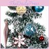 Elegant Pvc Christmas Ornament Hanging Decorations Gift Box For Festive Holiday Decor