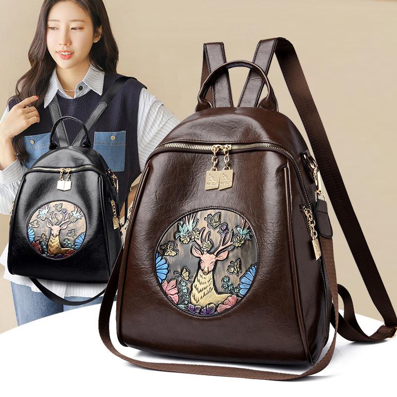 Dual-shoulder Bag - College Student Bag, Fashionable and Versatile, Suitable for Casual Daily Commuting and Traveling.