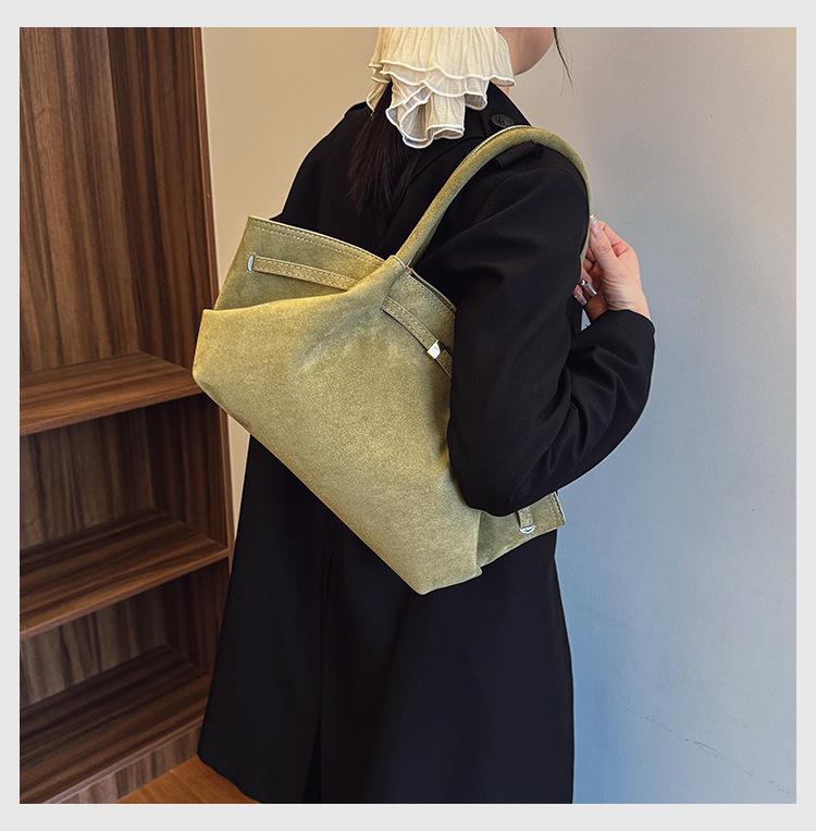 2025 Dámská retro matná taška: High-End, Jednoduchá, Jednoramenná Kabelka