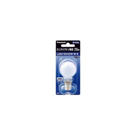 

Panasonic Mini Krypton Light Bulb 110V 25W White E17 Base LDS110V22WWK