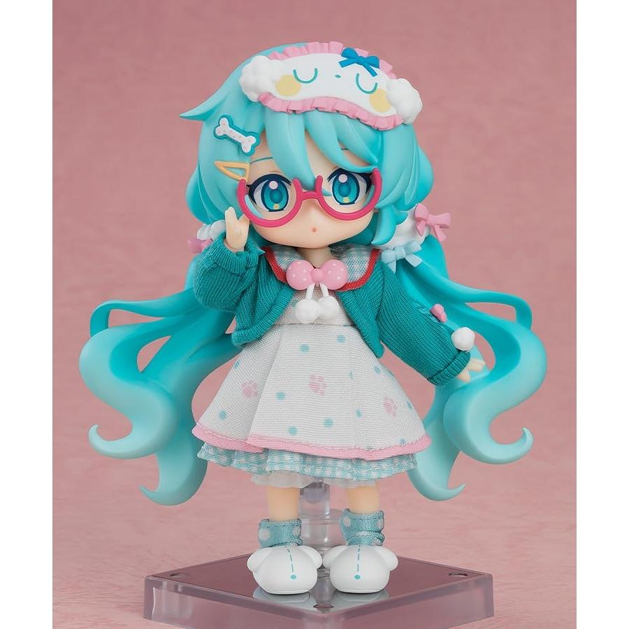 Boneca Nendoroid: Hatsune Miku Vocaloid Série 01 Roupa de Casa Ver.. Figura Articulada Pintada Fora de Escala com Tecido e Ímã