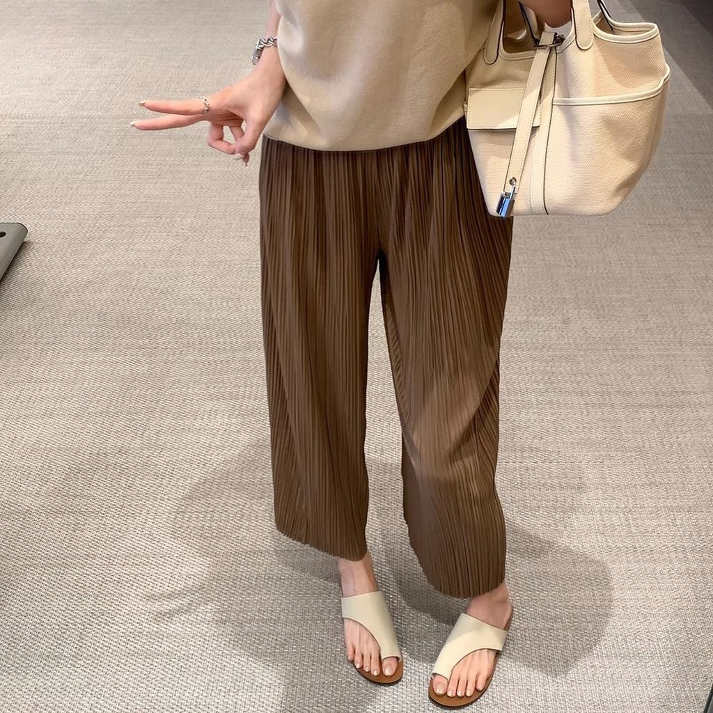 Second Hair! Su Yinyin's Same Shoes Are Casual, Lazy and Relaxed, Leather Cover, Toe Flat-bottomed Slippers, Women's Sandals Summer