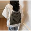 Women's bag casual tide summer fashion large capacity retro drawstring closure single shoulder crossbody bucket bag