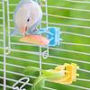 Plastic Parrot Fruit Vegetable Clip Feeder With Stable Cage Mount Durability For Healthy Bird Snacks