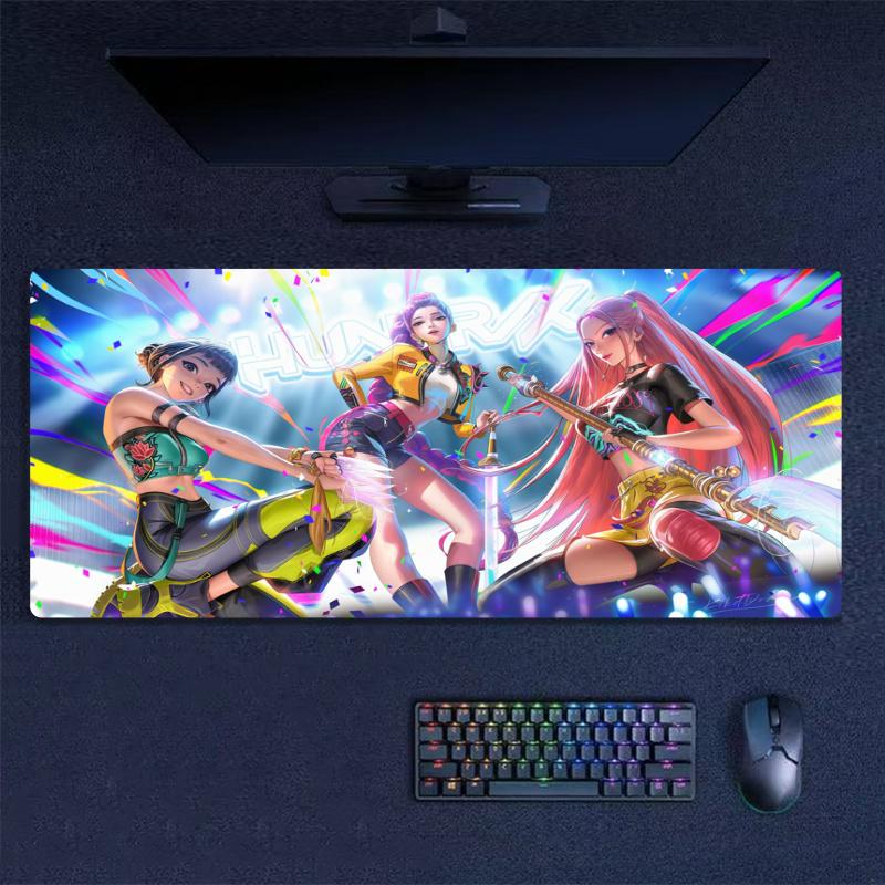 K-Pop Shadow Legends Color Mouse Pad Large Gaming Table Cushion Non-slip Laptop Tablet Big Mousepad XXL Mat Mini PC Playmat With Lock edge