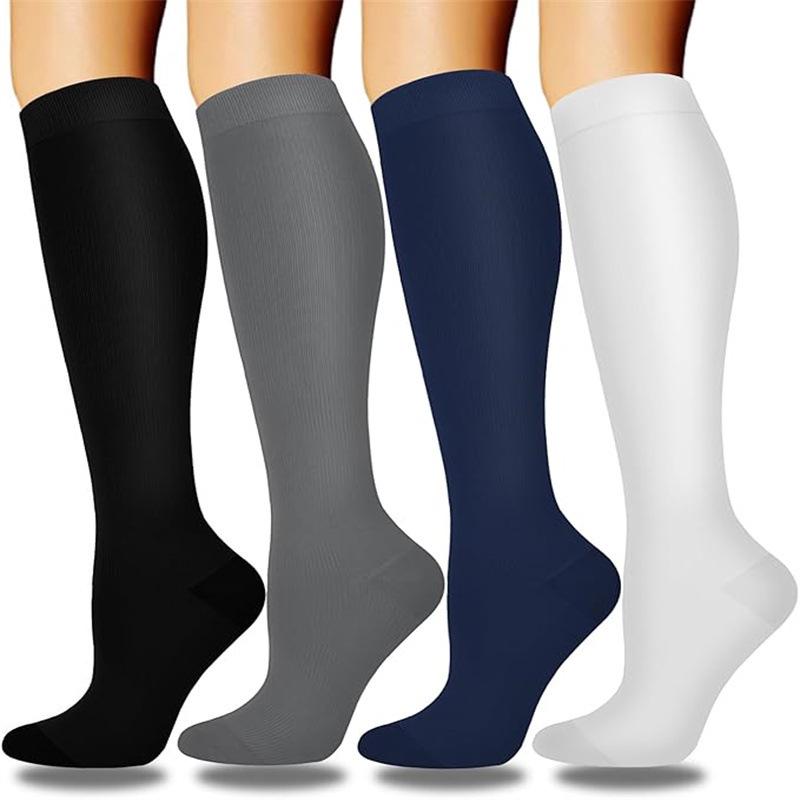 Compression Knee-high Socks Set for Running and Sports - Graduated Support, Multiple Pairs (3/4/6/8)