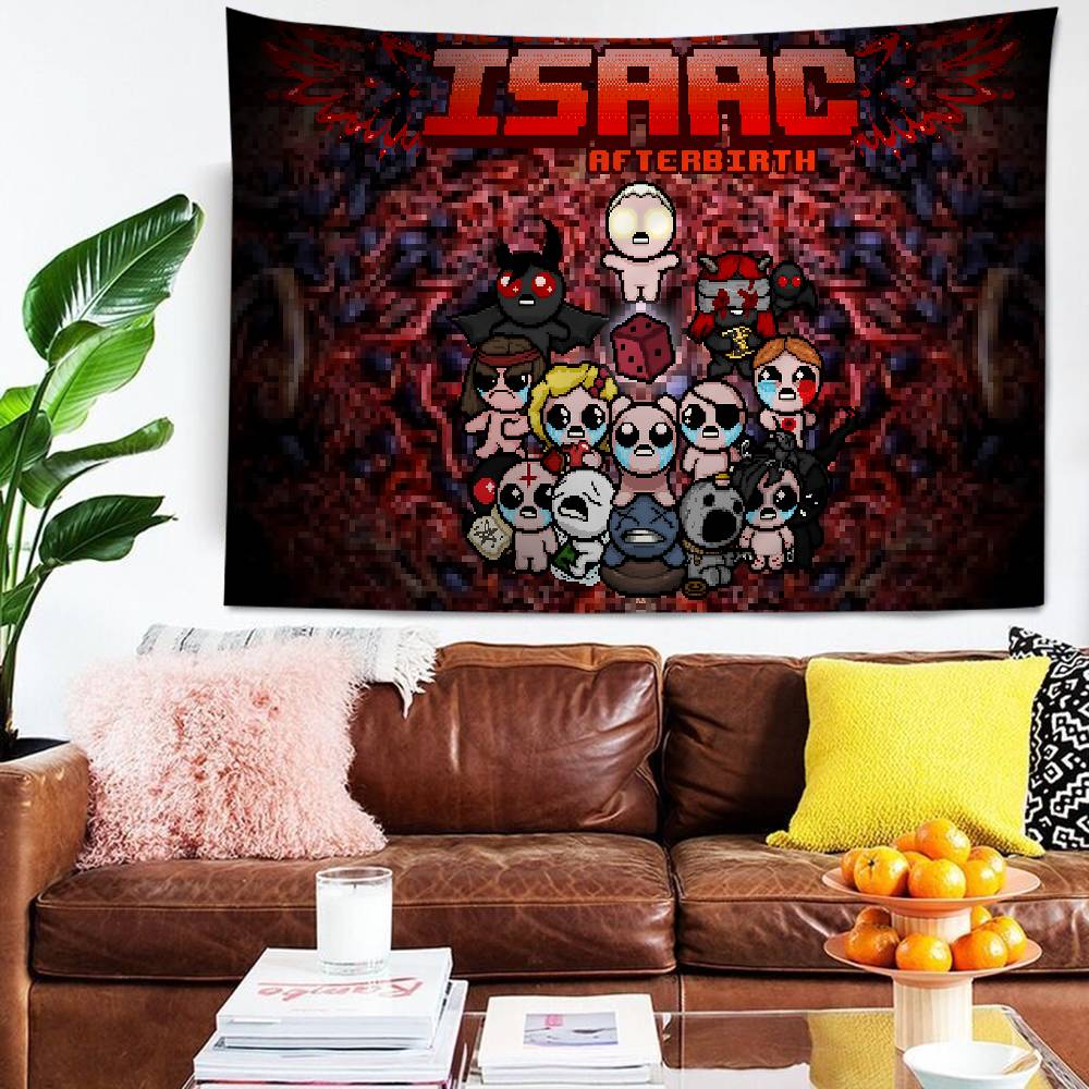 El Binding Of Isaac Tapiz de Pared Grande Impreso Decoración para Colgar en la Pared Decoración del Hogar Manta