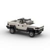 Building Block Compatible Hummer Ev Pickup Small Particle Assembly Car Classic Creative Ornament Desktop Model
