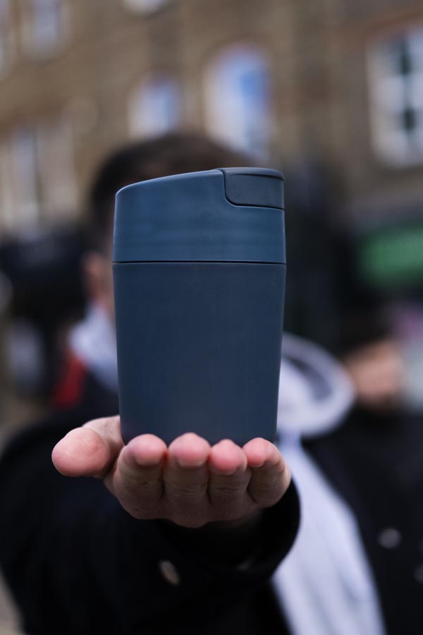 Joseph Joseph Dishwasher Safe 340ml Navy Blue Sipp Travel Mug
