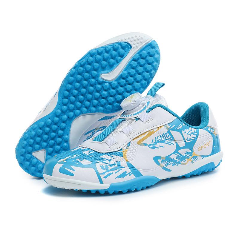 

2025 Children s knob buckle football shoes Girls middle-aged and older students training shoes Non-slip and wear-resistant boys sports shoes 28 39