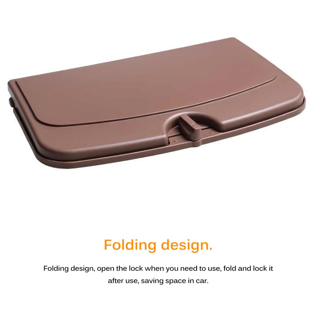 Dining Tray Snack Board Food Plate Folding Design ABS Handy Installation Vehicle Accessories Seats Meal Holder