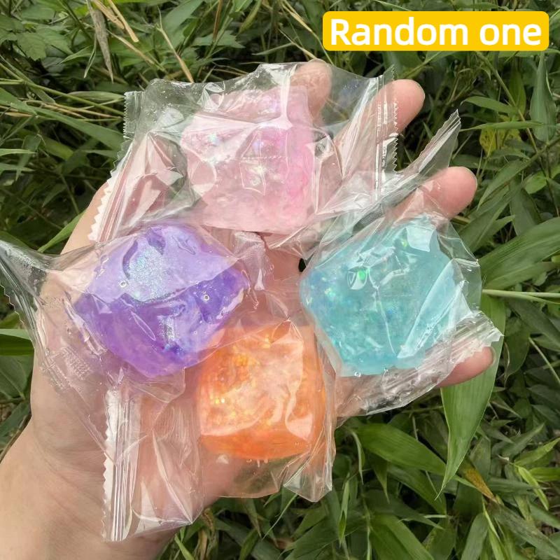 Maltose Colorful Glitter Squeezing Stress Ball Cute Slow Rebound Squeezing Toy For Children Adults Gift