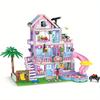 775 Pezzi Casa Città Vacanza Estiva Scivolo Piscina Villa Appartamento MOC Set di Blocchi da Costruzione Figura Giocattoli Fai da Te per Bambino Bambina Regalo di Natale