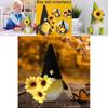 Adorable Gnome Sunflower Doll Plush Ornament For Desktop Decor And Gifts