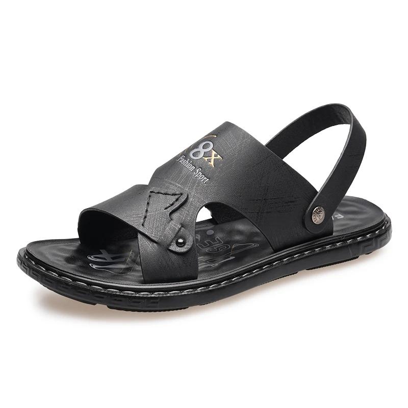 

Брендовая мужская обувь для отдыха на открытом воздухе, водонепроницаемая пляжная обувь для плавания, подошва ручной работы, мужские сандалии для кемпинга и рыбалки, бесплатная доставка 38