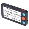 5.0in Electronic Digital Magnifier Portable Reading Aid 4X‑32X Zoom 17 Color Mode Folding Handle for Low